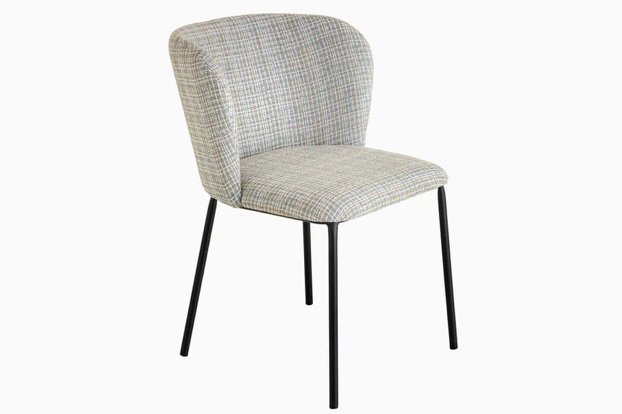 Estila Dizajnová retro boucle jedálenská stolička Olive v zelenej farbe s čiernymi nožičkami 75 cm 1