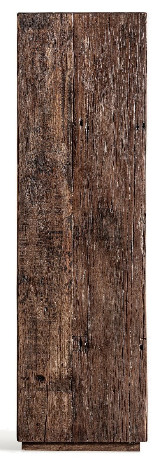 Estila Luxusný vidiecky masívny štvorcový podstavec Juzina v hnedej farbe s prírodnou textúrou dreva 104 cm