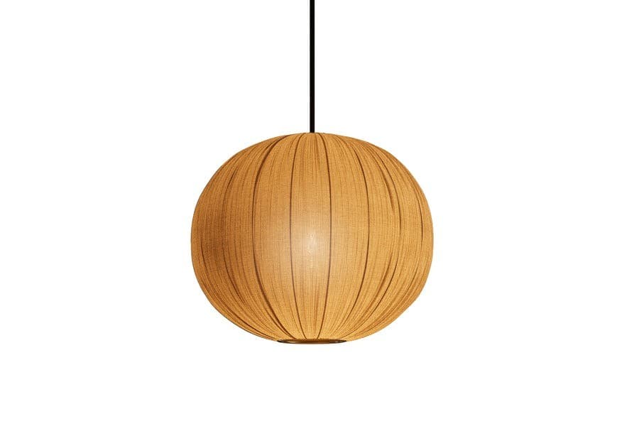 Estila Dizajnový guľatý závesný luster Mistia so zlatým tienidlom 45 cm 1