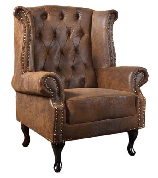 Estila Štýlové kreslo Chesterfield s bočnicami 1