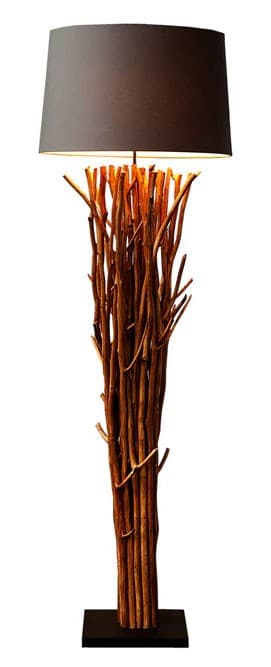 Estila Dizajnová luxusná stojaca lampa Euphoria 175cm hnedá 1