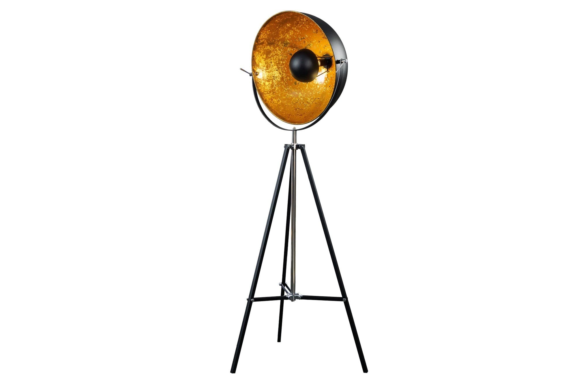 Estila Štýlová stojaca lampa Big štúdio 160cm čierna / zlatá 1