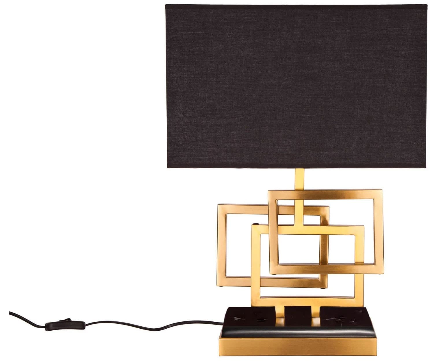Estila Dizajnová stolná lampa Tulsa zlatá 1