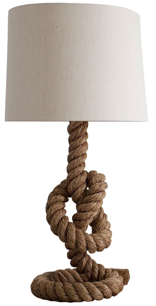 Estila Dizajnová štýlová stolná lampa Marinero 85cm prírodná krémová 1