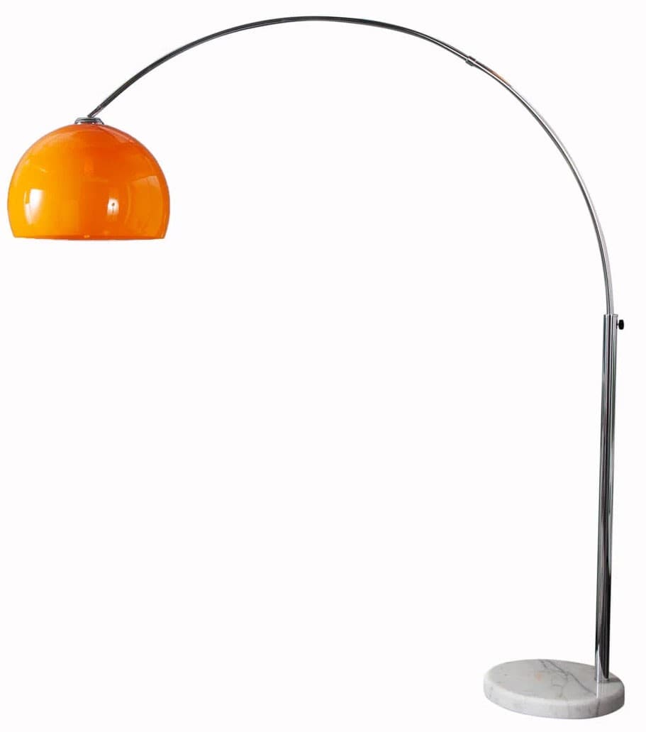 Estila Dizajnová jedinečná stojaca lampa Big Bow II oranžová 175 - 205cm