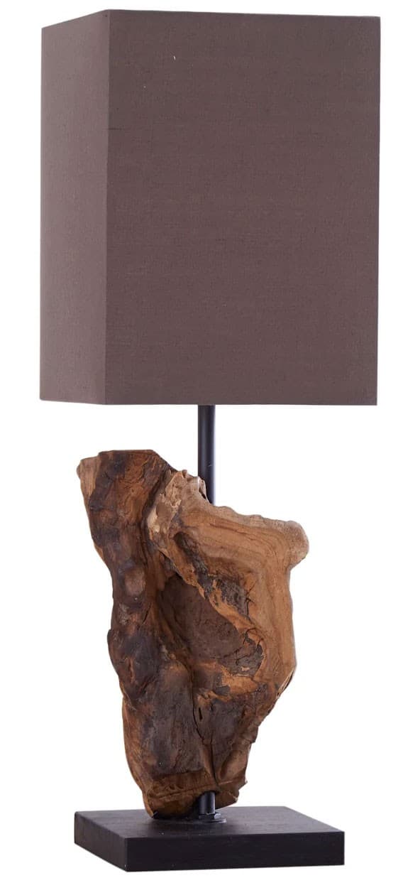 Estila Štýlová stolná lampa Hypnotic 45cm hnedá 1