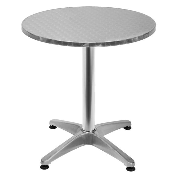 Sada 2 ks záhradných barových stolov CITY 60 cm strieborná 1