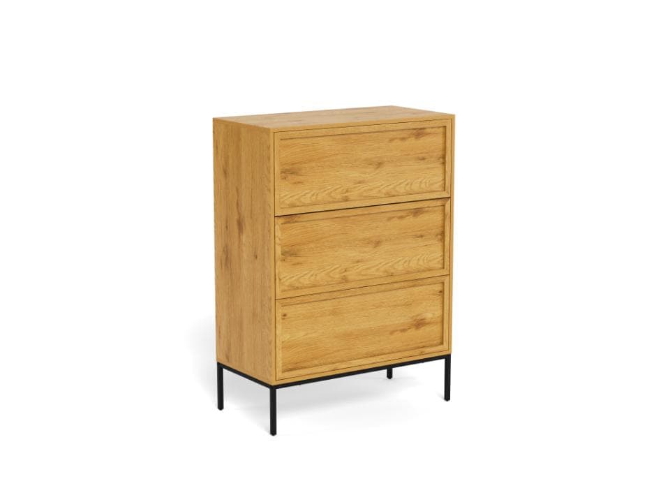 Komoda Palmdale 80 cm dub divoký/čierny 1