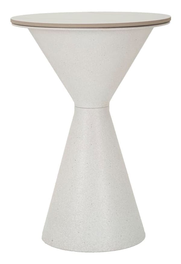 Odkladací stolík Biely 44 cm mramor/biely 1