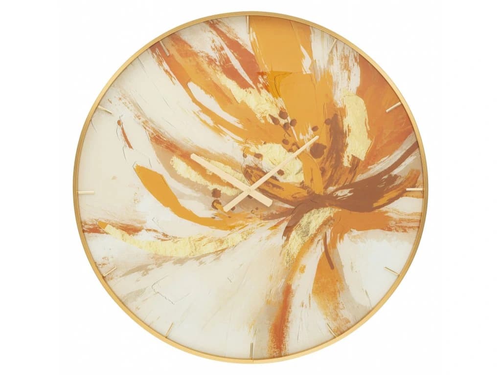 Nástenné hodiny Glass Toply 80 cm viacfarebné/zlaté 1