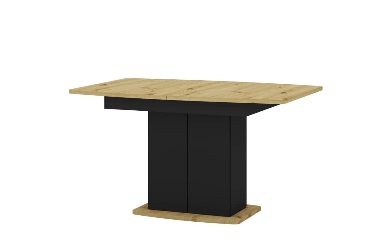 Jedálenský rozkladací stôl Star 03 s úložným priestorom 140/210 cm dub Artisan/čierny