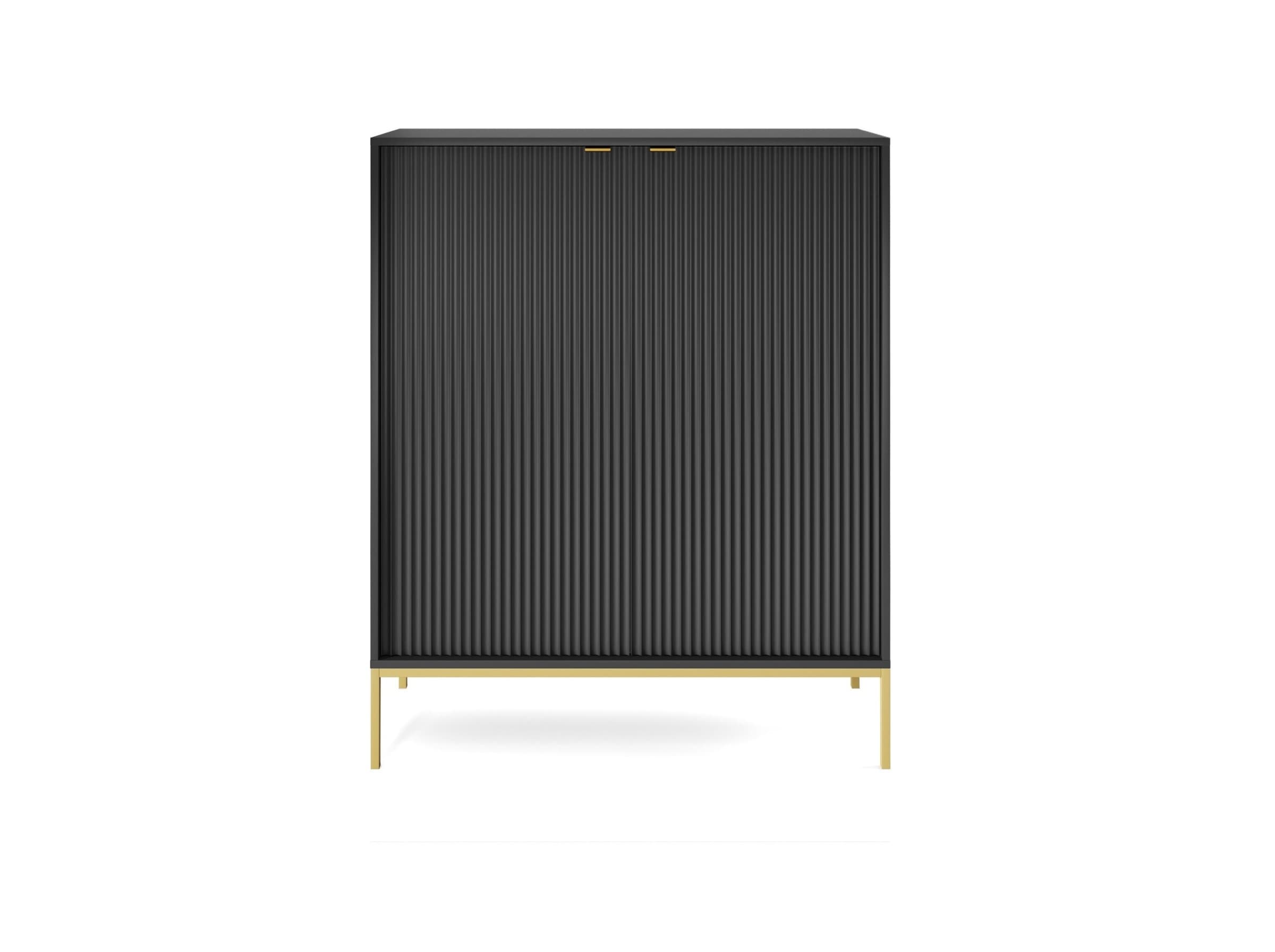 Komoda Nova 104 cm čierna/zlatá 1