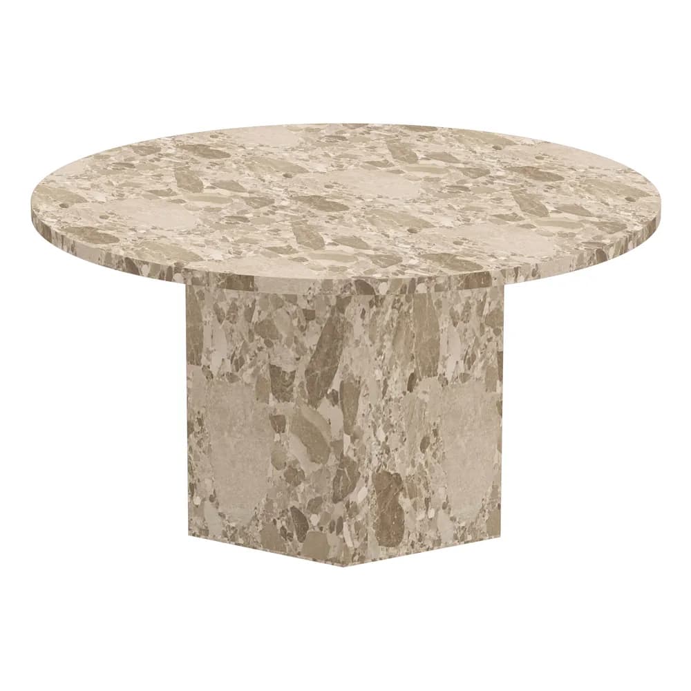 Konferenčný stolík Naxos 80 cm mramor Latte