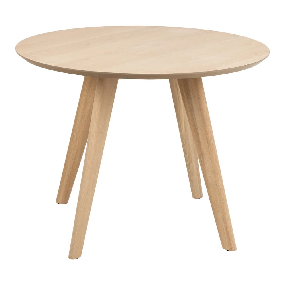 Okrúhly jedálenský stôl Townsville 100 cm dub biely 1