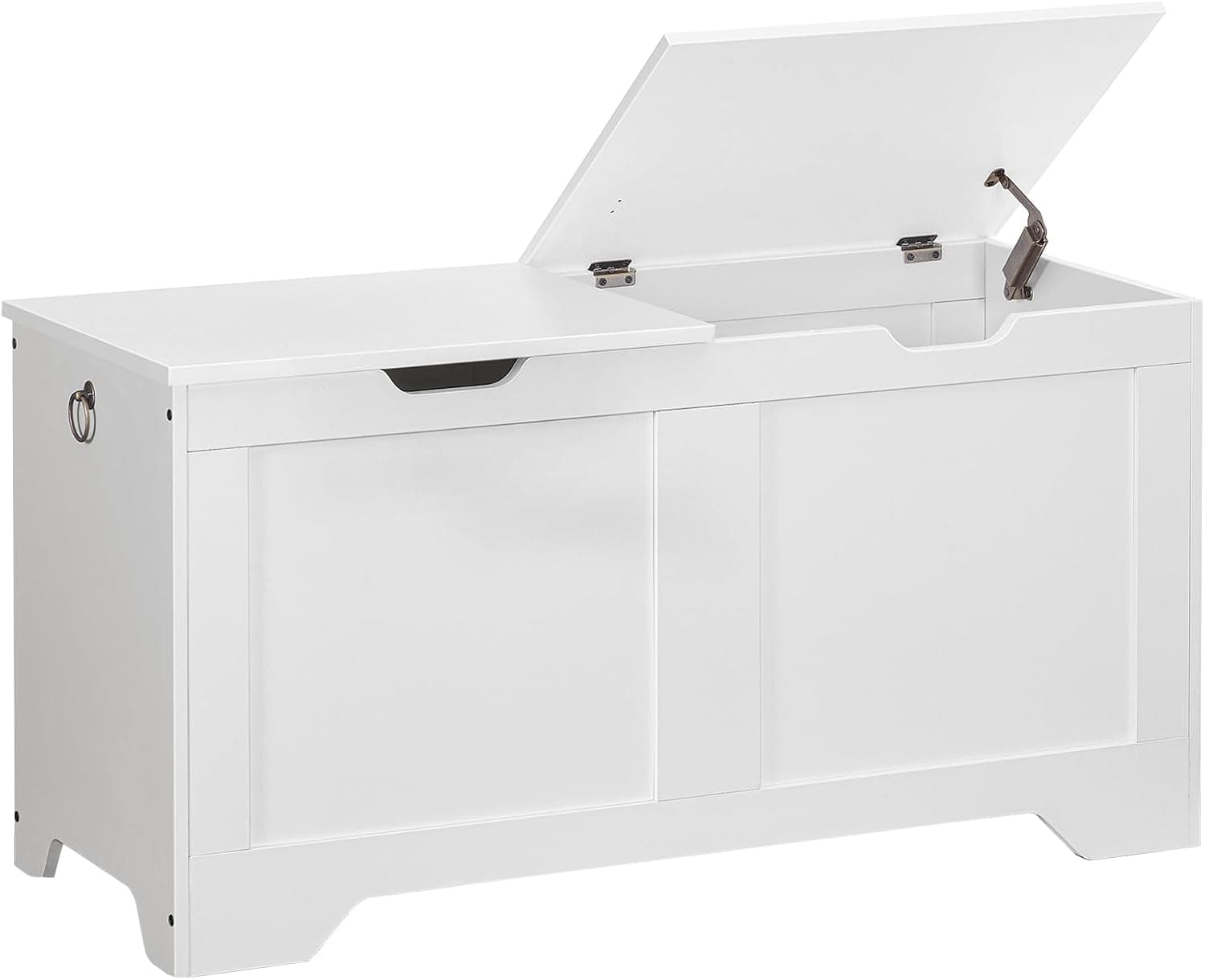 Lavica s úložným priestorom Vasagle Byvak 100 cm biela 1