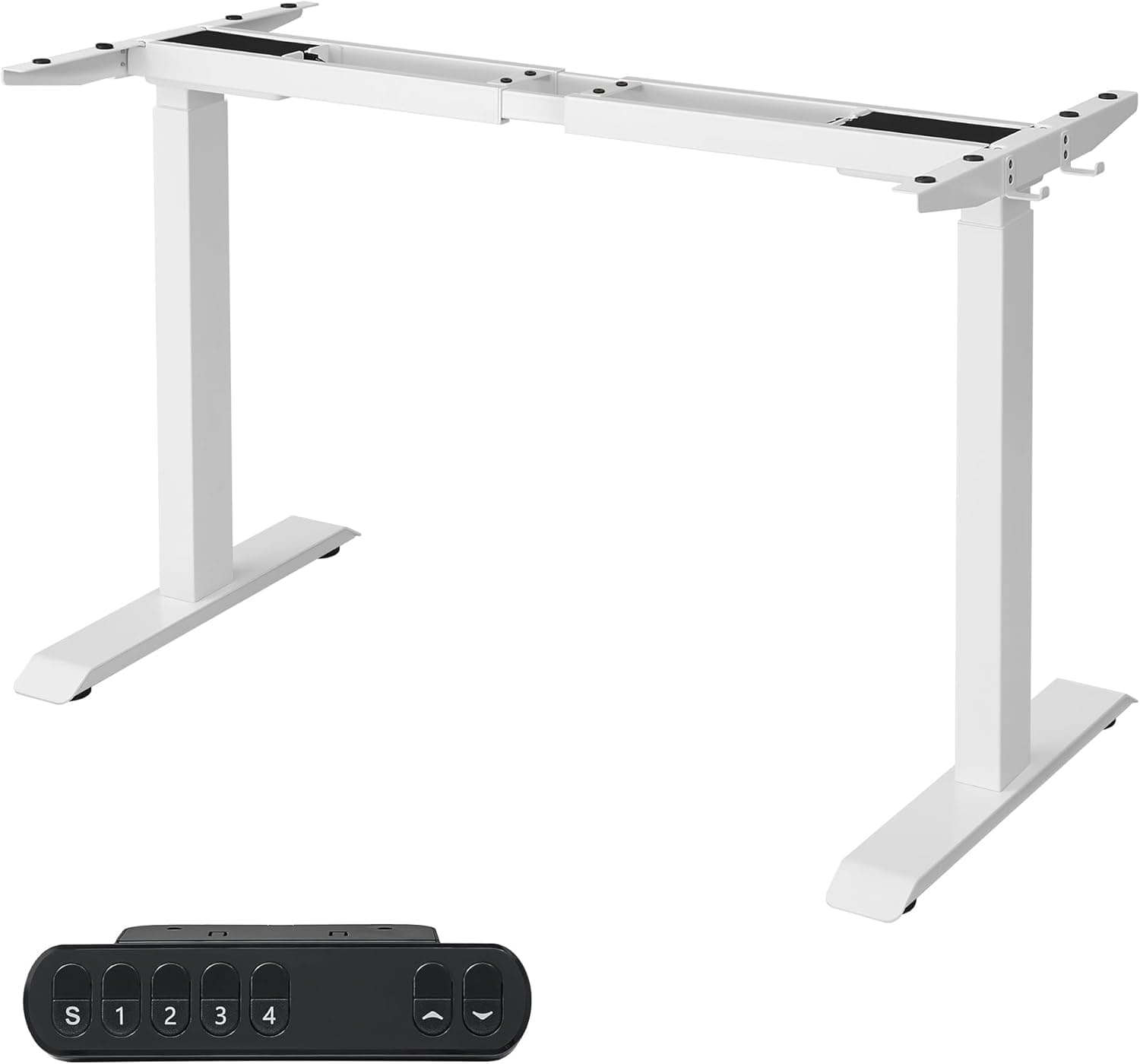 Elektrický nastaviteľný rám stola Protective biely 1
