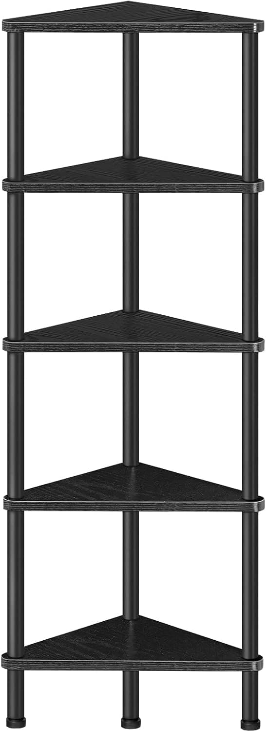 Rohový regál Vasagle Ebbi 30 cm čierny 1