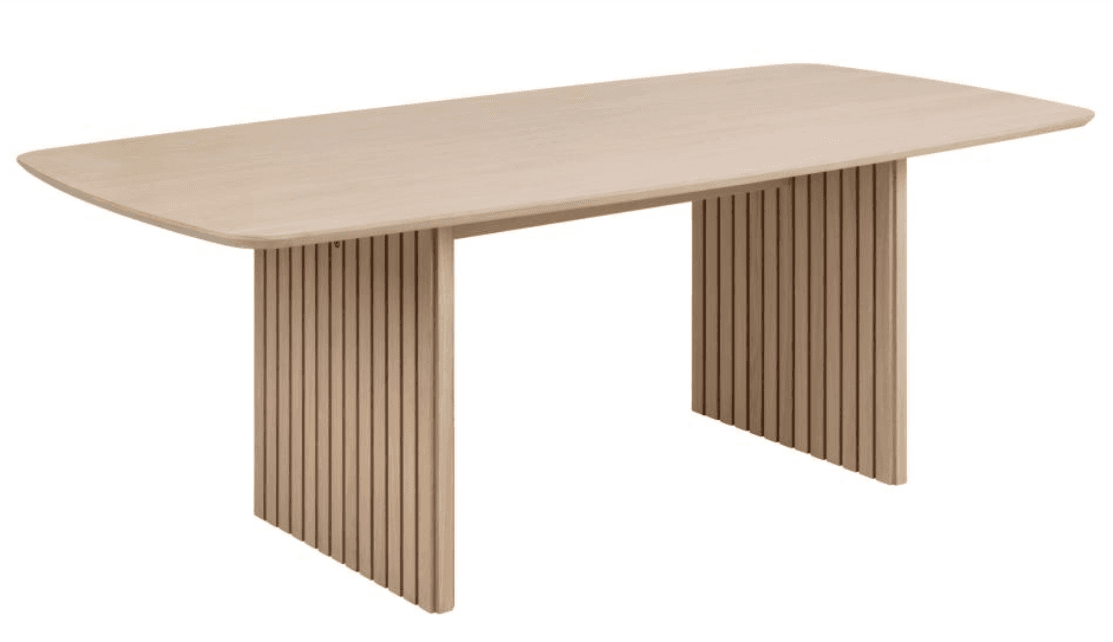 Jedálenský stôl CHRISTO 220 cm bielený dub