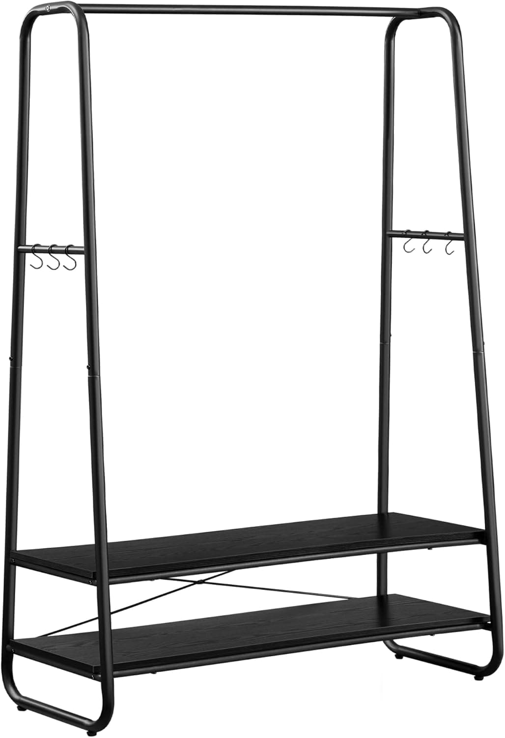 Stojan na oblečení Vasagle COUPE 100 cm ebenově černý 1