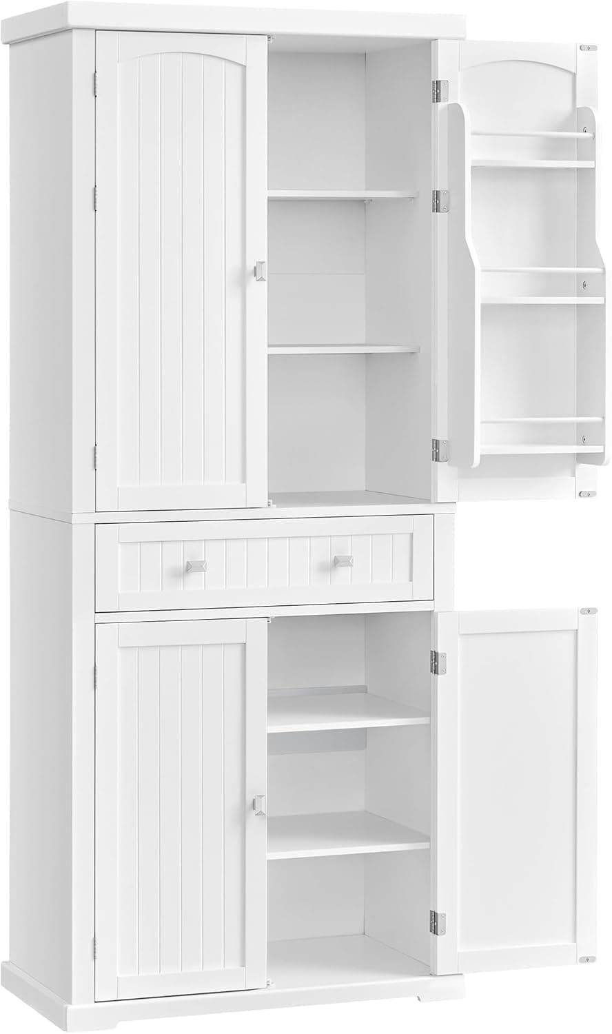 Vysoká kuchynská skrinka Vasagle Snow 182 cm biela 1