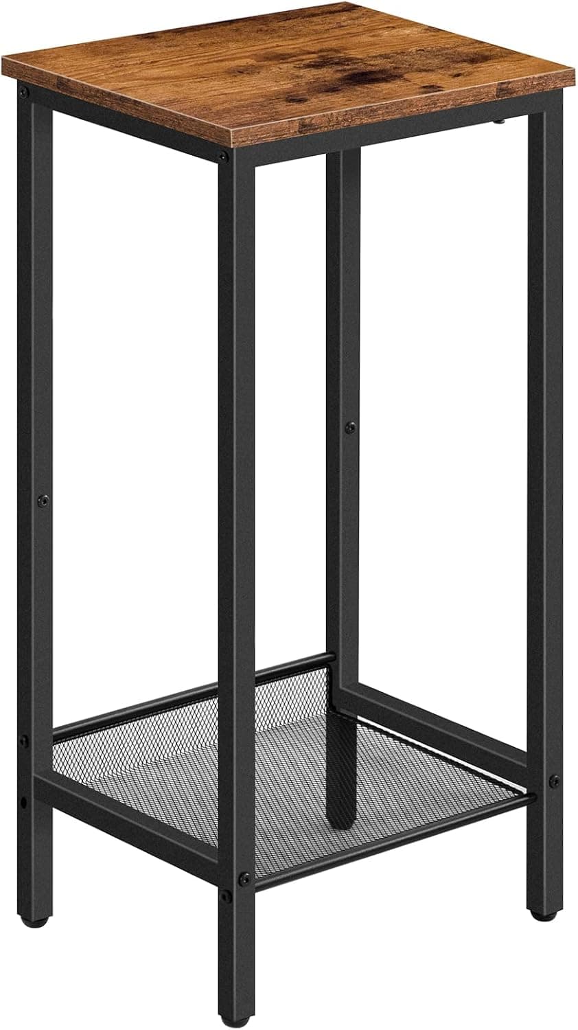 Odkladací stolík Vasagle Nino 38 cm čierny/hnedý