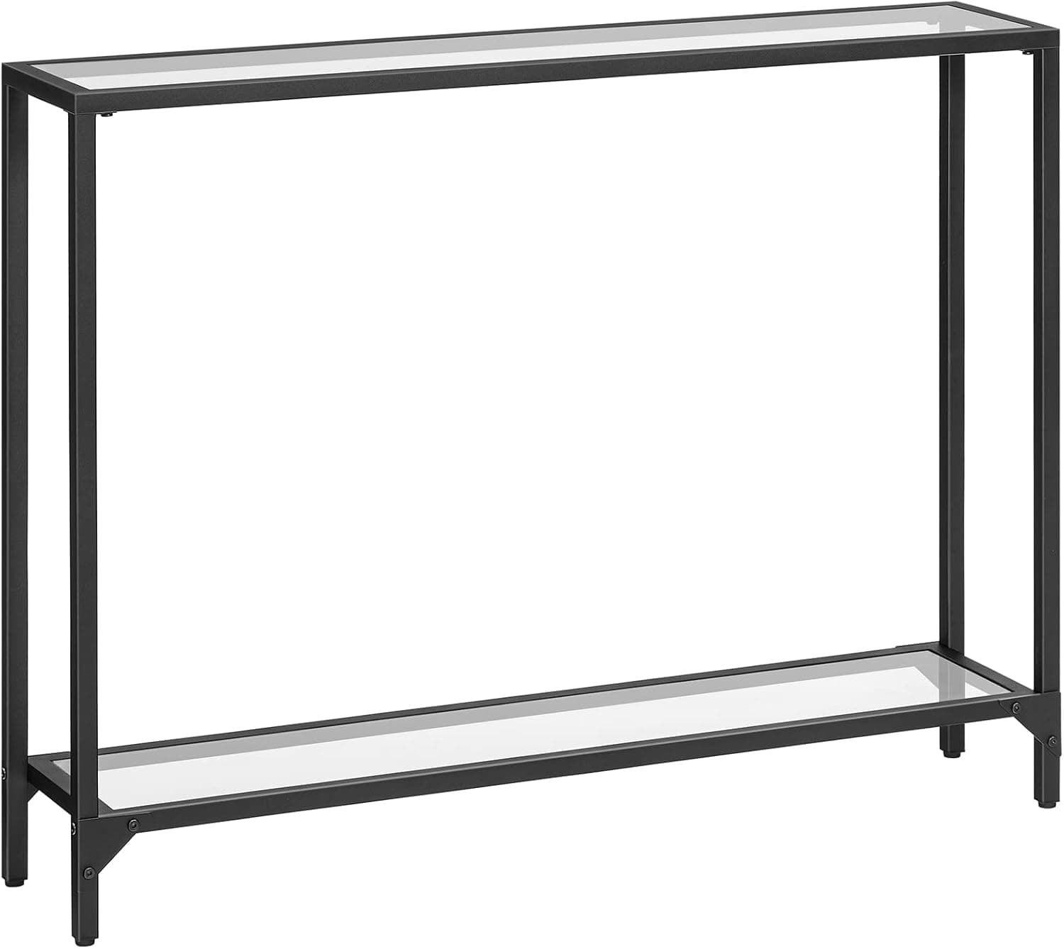 Konzolový stolík Pered 100 cm čierny/číry