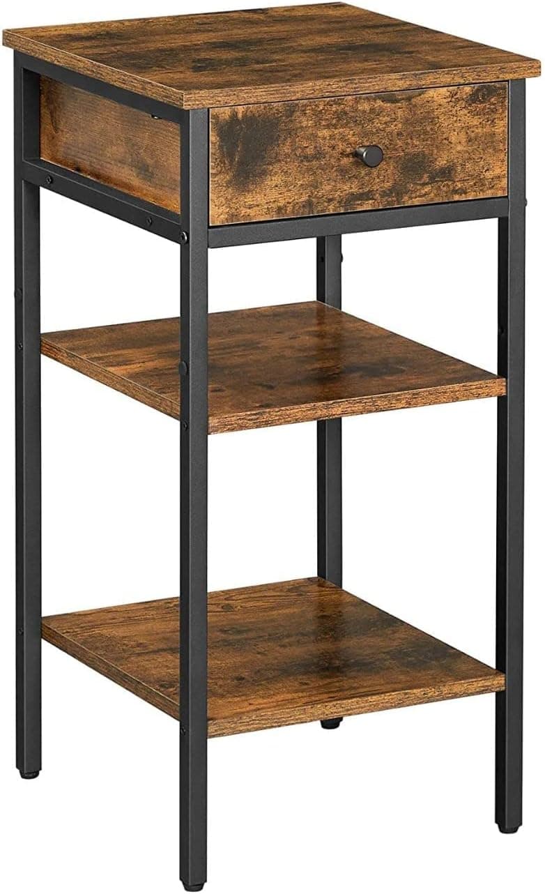 Noční stolek Vasagle Lavris hnědý 1