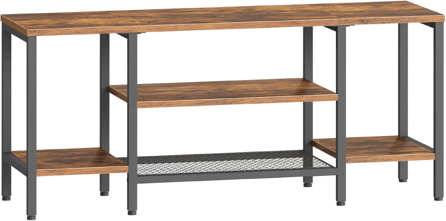 TV stolík Vasagle Werry 120 cm čierny/hnedý