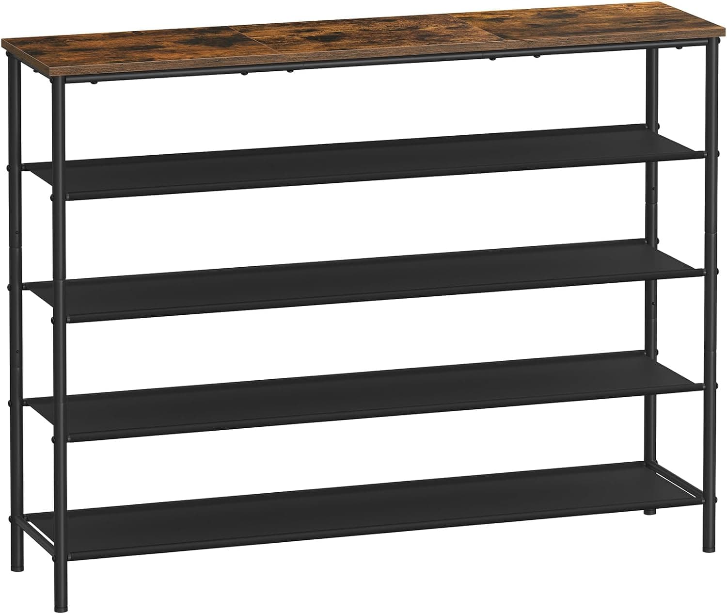 Botník Vasagle Kua 120 cm hnedý/čierny 1