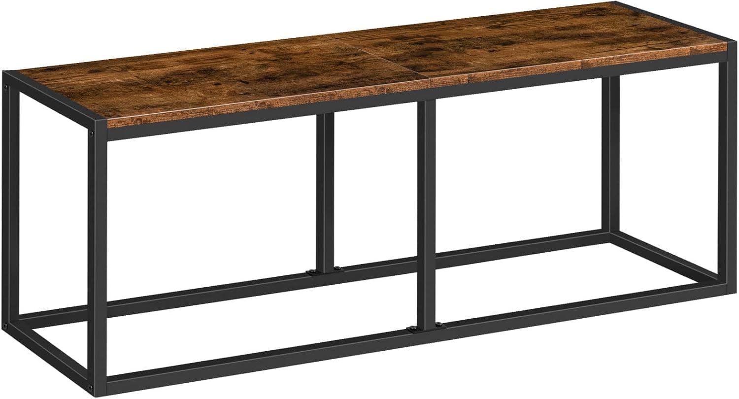 Jedálenská lavica Vasagle Reny 120 cm čierna/hnedá