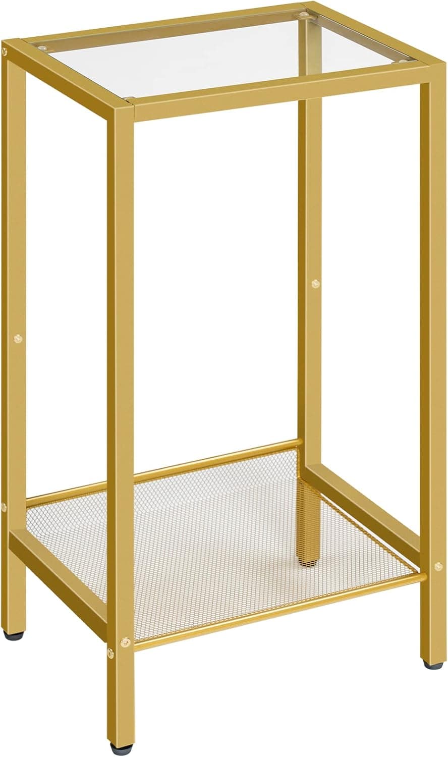 Odkladací stolík Vasagle Lamosa 37 cm číry/zlatý 1