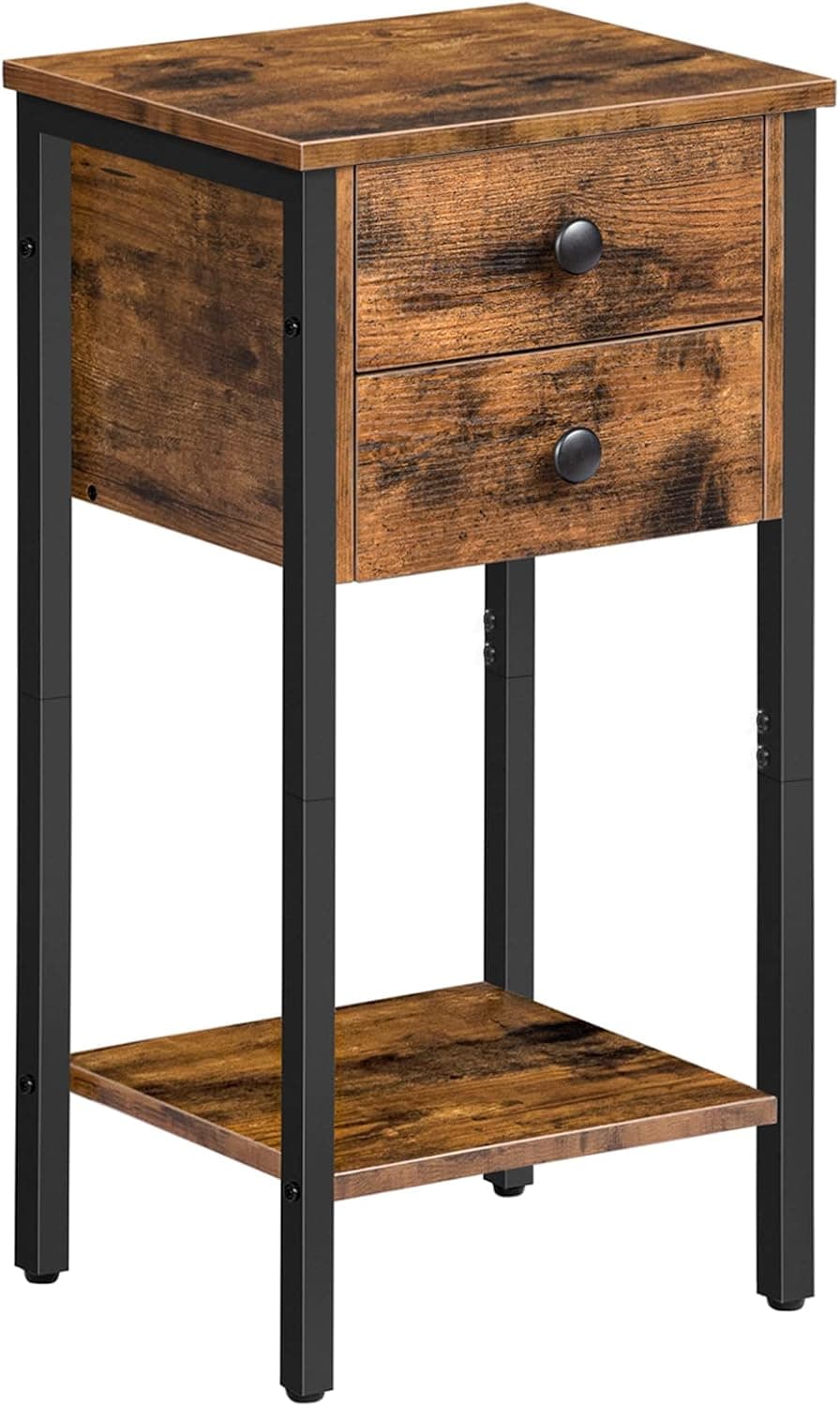 Nočný stolík Vasagle Noxwood 35 cm čierny/hnedý 1
