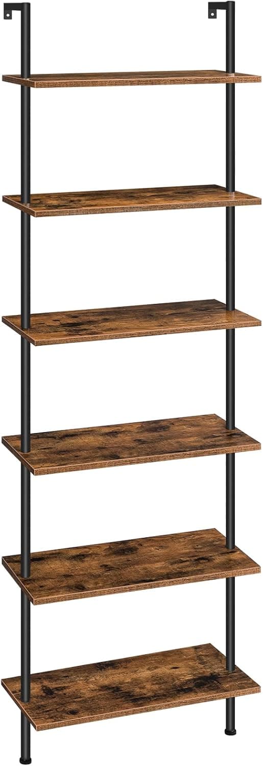 Knižnica Vasagle Zorami 60 cm čierna/hnedá 1