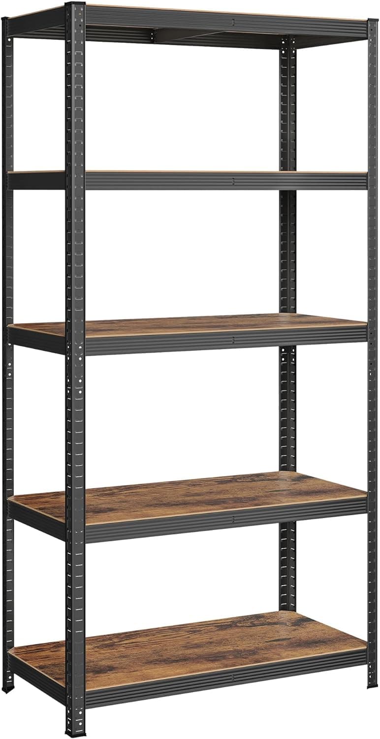 Regál Brety 100 cm hnedo-čierny 1