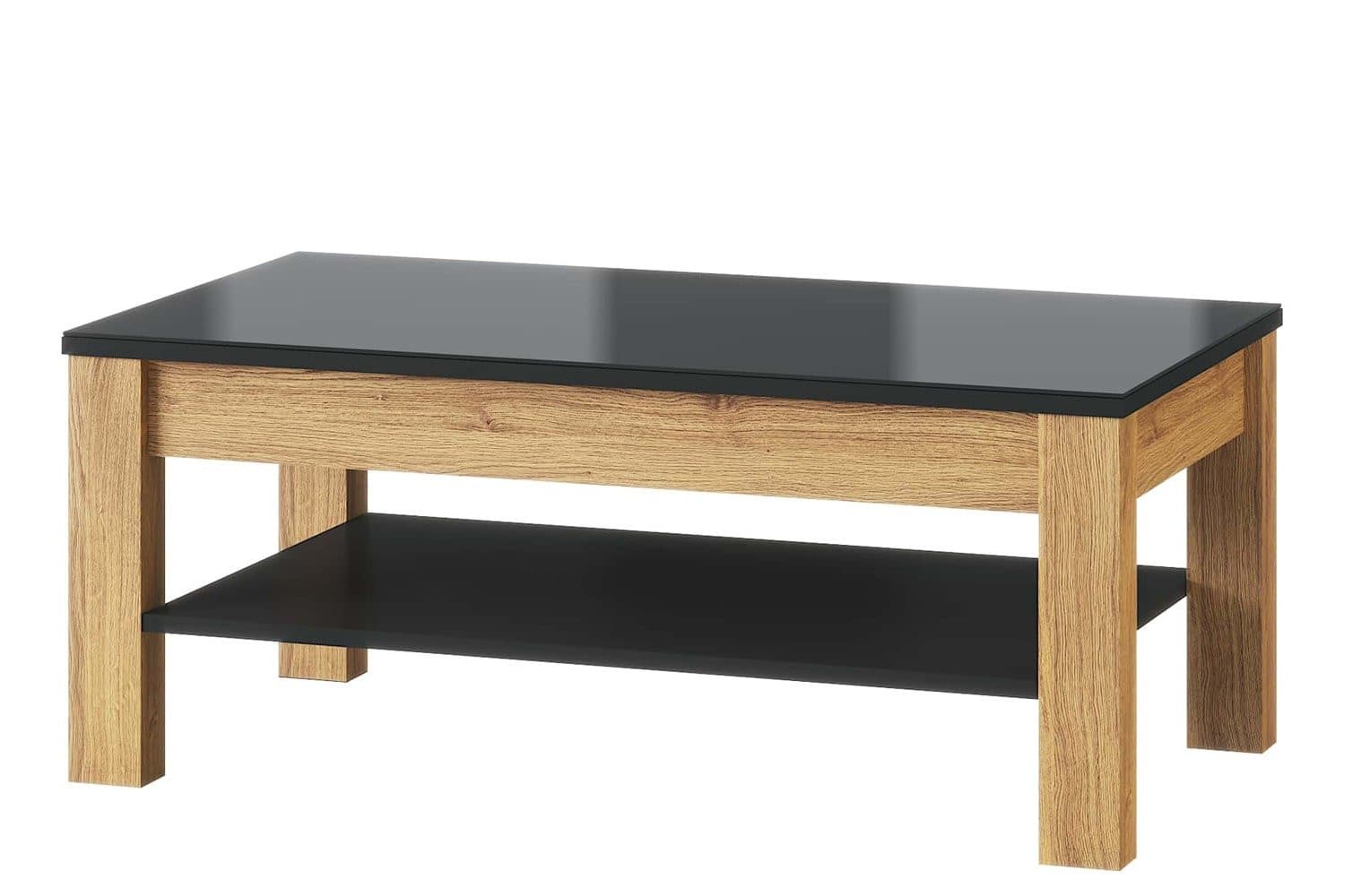 Konferenčný stolík Kama II 41 110 cm dub Camargue/čierny