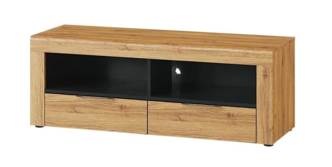 TV stolík Kama II 24 119 cm dub Camargue/čierny