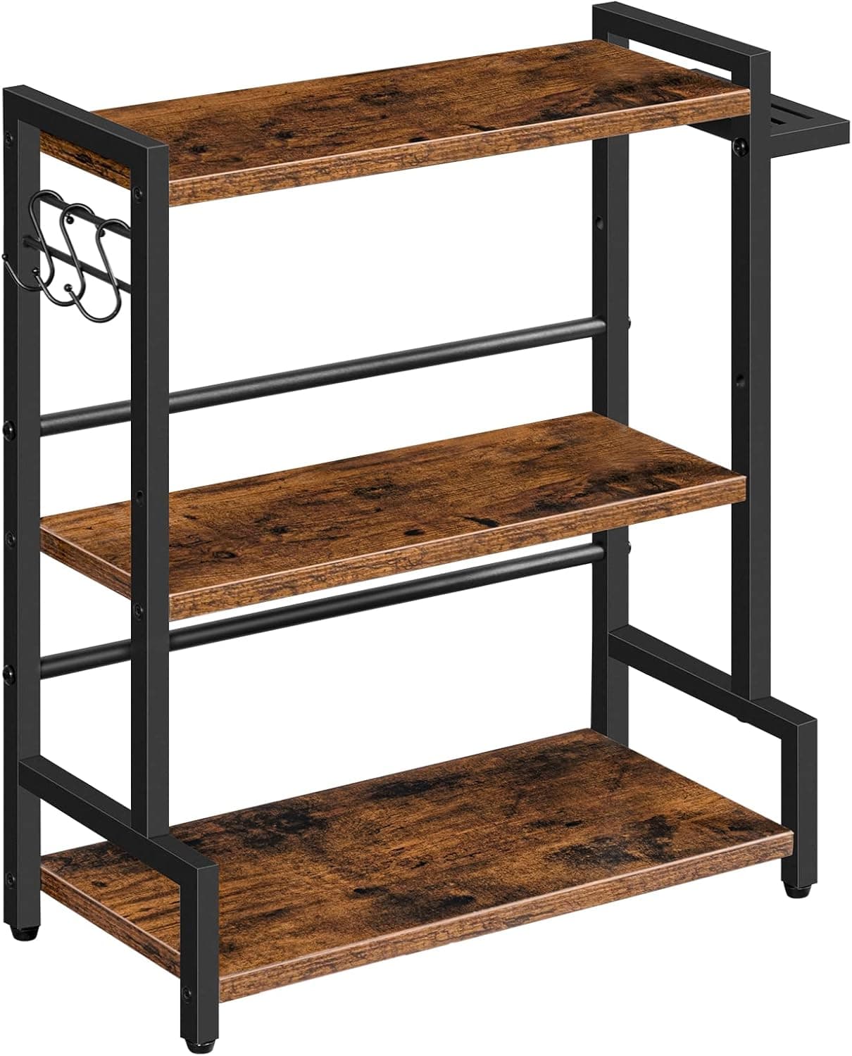 Stolový kuchynský regál Vasagle Noby 43 cm hnedý/čierny
