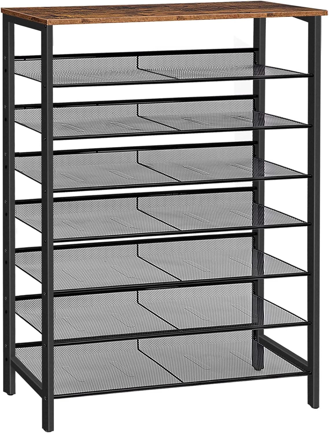 Botník Vasagle Grego 100 cm čierny/hnedý
