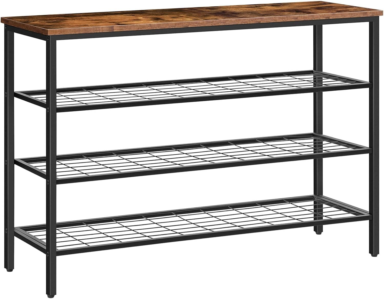 Botník Vasagle Serano 100 cm hnedý/čierny 1