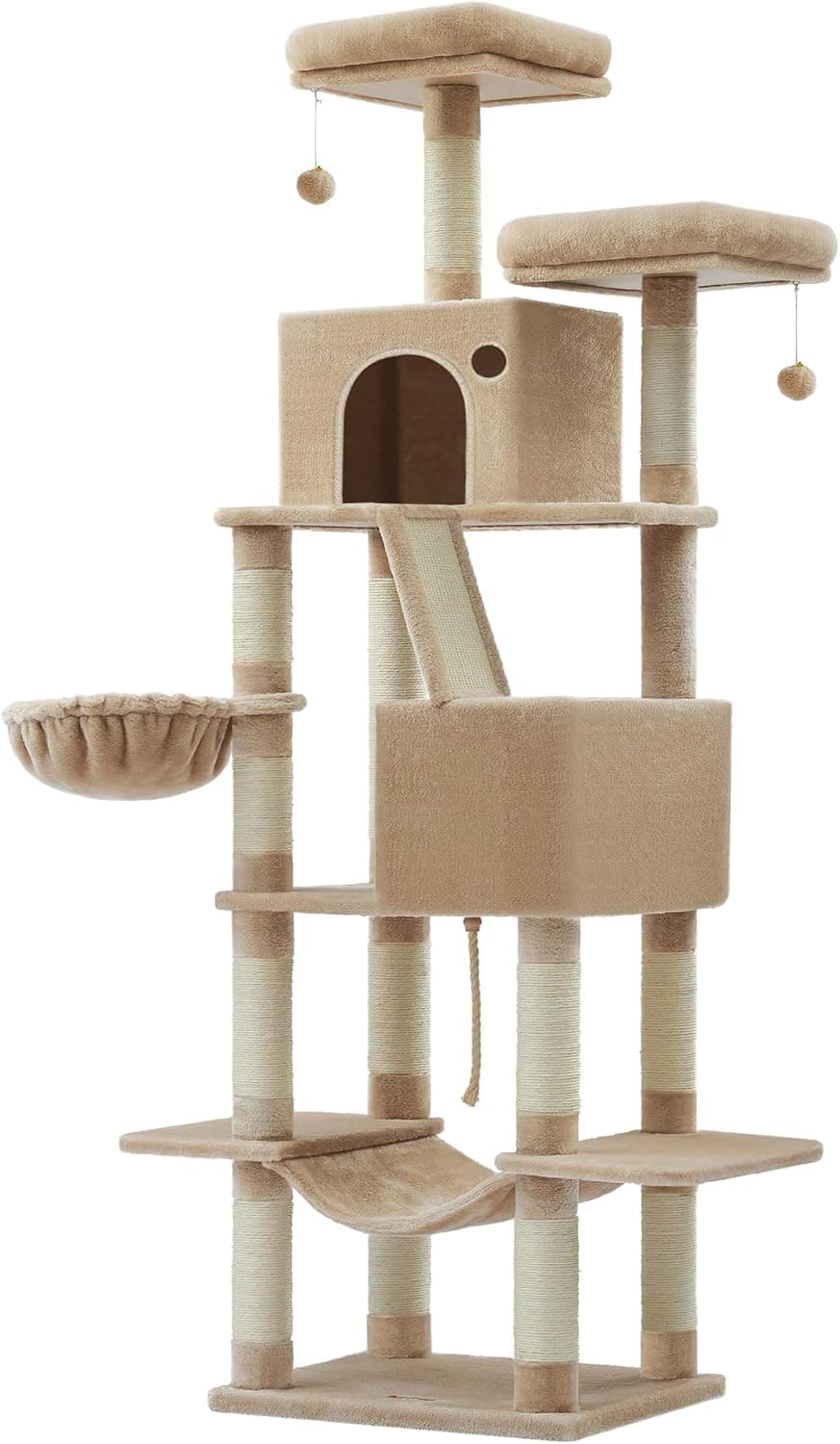 Mačacie škrabadlo Climbery 206 cm hnedé