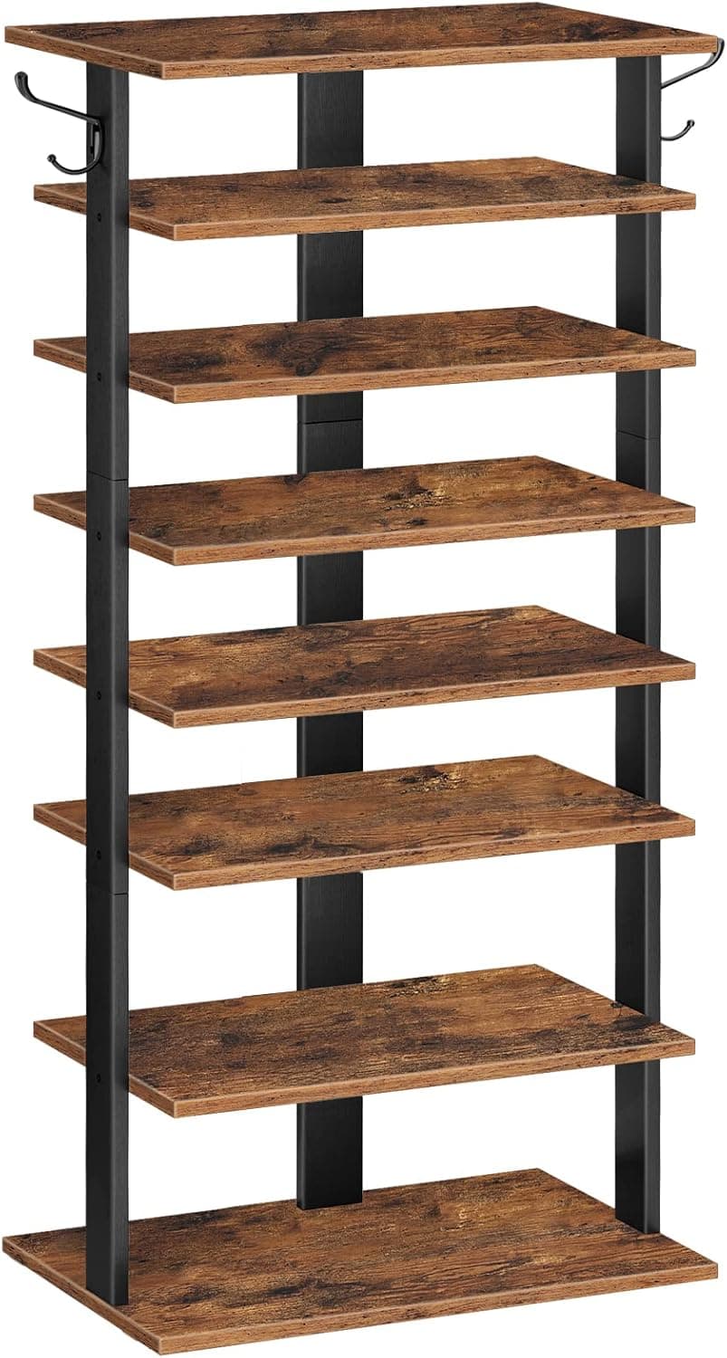 Botník Vasagle Kloudy 50 cm čierny/hnedý 1