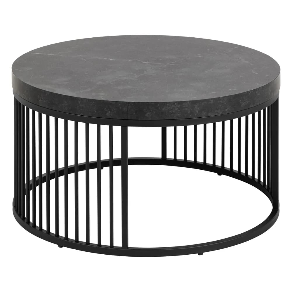 Konferenčný stolík Strington 65 cm čierny mramor 1