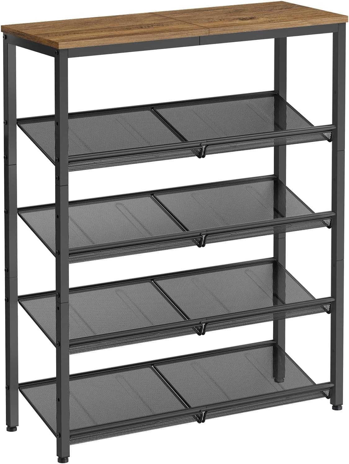 Botník Vasagle Lorado 93 cm medovo hnedý/čierny 1
