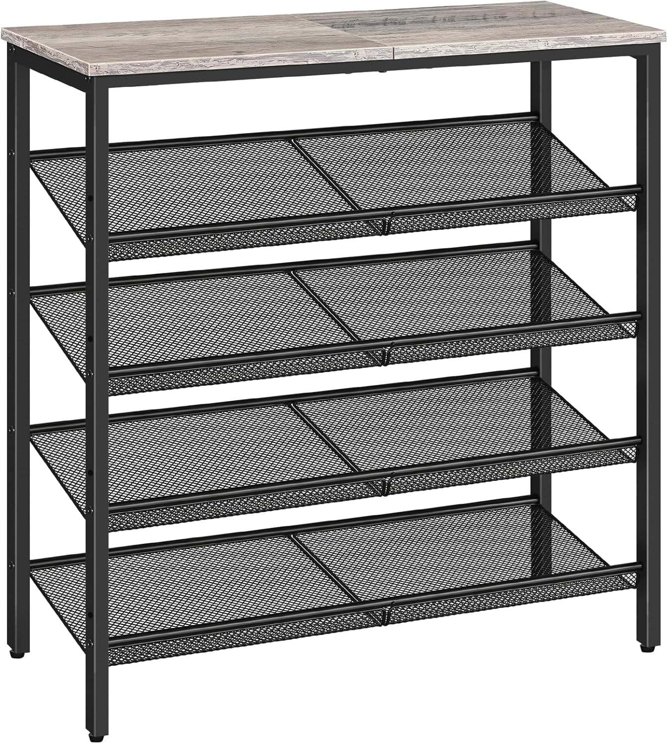 Topánkovník Vasagle Melas 81 cm čierny/sivý 1
