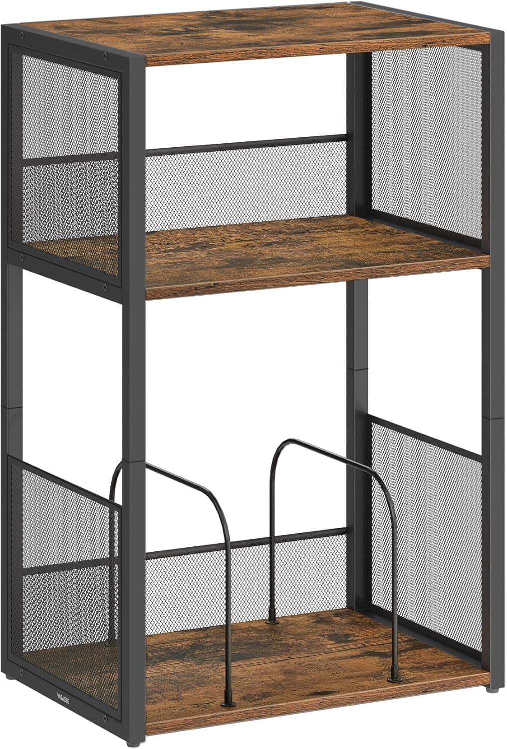 Odkladací stolík Vasagle Gramy 43 cm čierny/hnedý 1