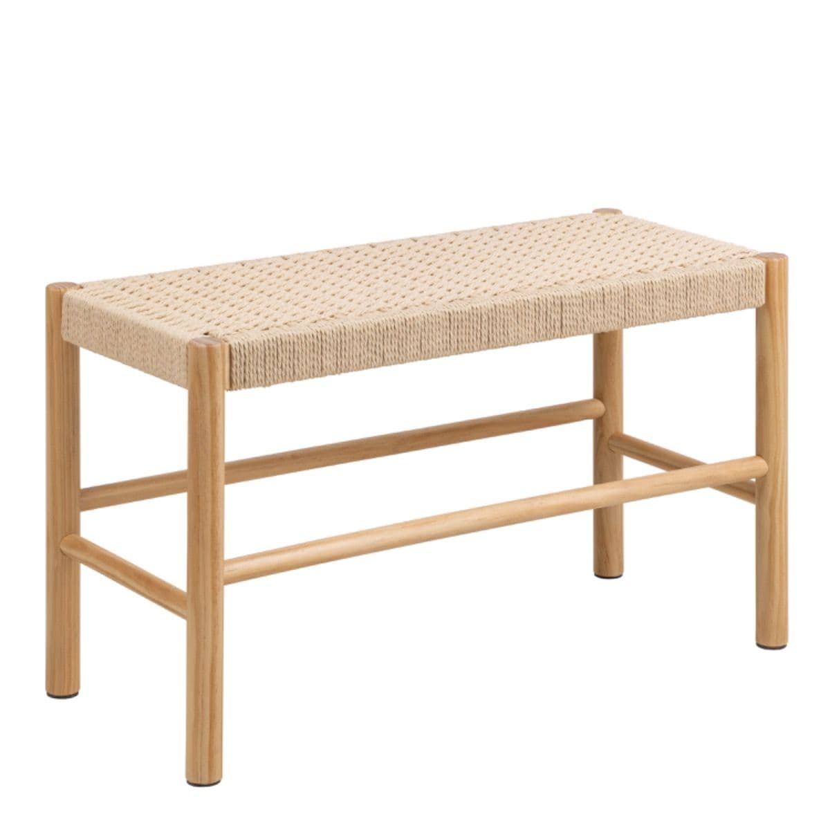 Lavica Alvin 80 cm z masívu smotanová/borovica 1