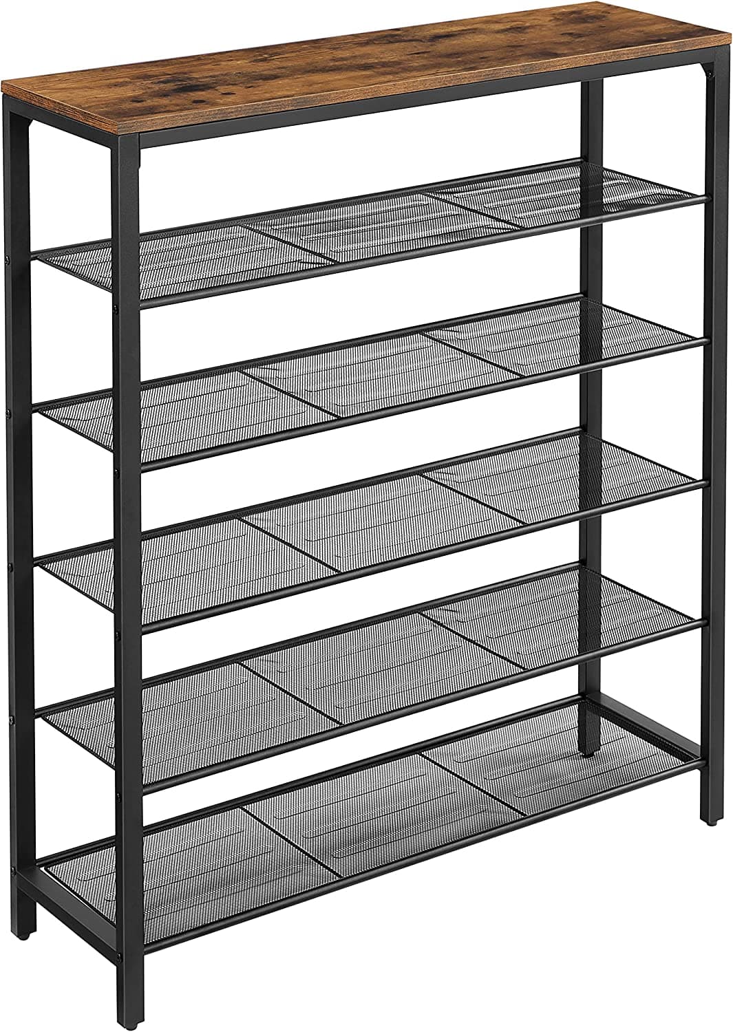Regál na topánky Vasagle Lorado 100 cm hnedý 1