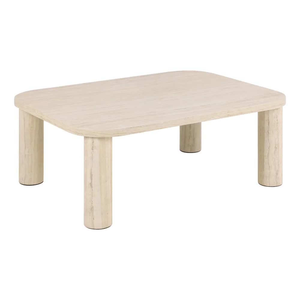 Konferenčný stolík Solano 100 cm béžový 1