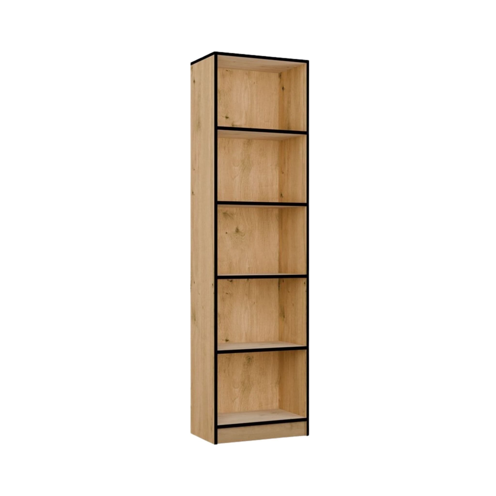 Knižnica R50 50 cm dub Artisan/čierna 1