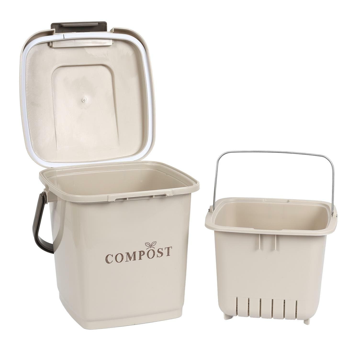 Koš na bioodpad COMPOST 8 L béžový